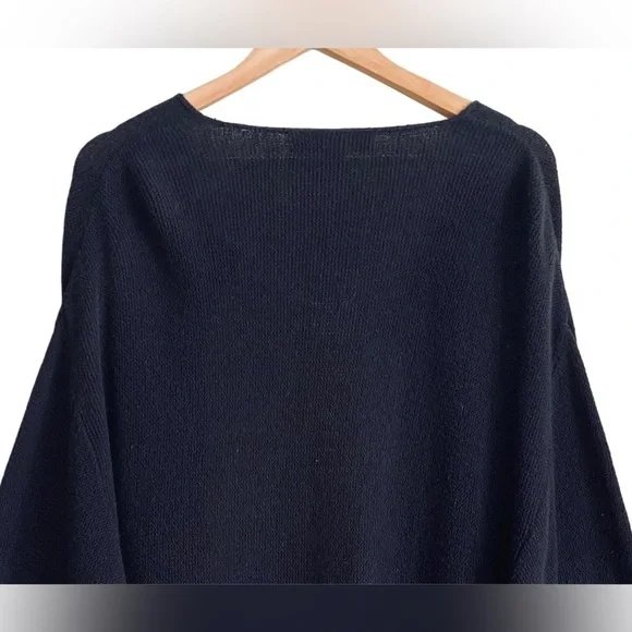 BEYOND THREADS Bohemian Lagenlook Minimalist Lightweight Open Front Cardigan L - Picture 4 of 9